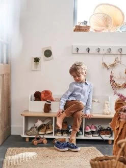 Meuble à Chaussures LIGNE PTILOU Blanc/bois - Vertbaudet 9 Meuble à Chaussures LIGNE PTILOU Blanc/bois - Vertbaudet -Bébé Boutique meuble a chaussures ligne ptilou 3