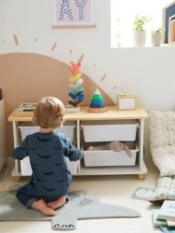 Meuble De Rangement + 4 Bacs LIGNE PTILOU Blanc/bois - Vertbaudet 13 Meuble De Rangement + 4 Bacs LIGNE PTILOU Blanc/bois - Vertbaudet -Bébé Boutique meuble de rangement 4 bacs ligne ptilou 5