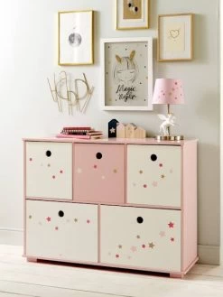 Meuble De Rangement 5 Bacs LIGNE FEERIE Rose étoiles - Vertbaudet 6 Meuble De Rangement 5 Bacs LIGNE FEERIE Rose étoiles - Vertbaudet -Bébé Boutique meuble de rangement 5 bacs ligne feerie 1