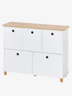 Meuble De Rangement 5 Bacs LIGNE PTILOU Blanc/bois - Vertbaudet 6 Meuble De Rangement 5 Bacs LIGNE PTILOU Blanc/bois - Vertbaudet -Bébé Boutique meuble de rangement 5 bacs ligne ptilou 1