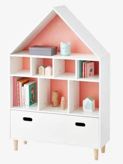 Meuble De Rangement 9 Cases Maison Blanc/bleu - Vertbaudet -Bébé Boutique meuble de rangement 9 cases maison 3