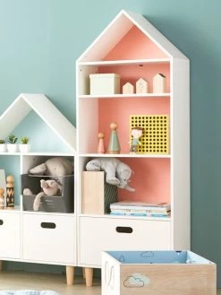 Meuble De Rangement "maison" 5 Cases Blanc - Vertbaudet -Bébé Boutique meuble de rangement maison 5 cases 5