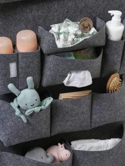 Organisateur à Suspendre Vertbaudet Pour Lit De Bébé Gris Chiné - Vertbaudet -Bébé Boutique organisateur a suspendre vertbaudet pour lit de bebe 3
