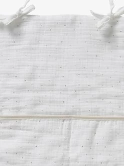 Organisateur De Table à Langer En Gaze De Coton Ivoire étoilé - Vertbaudet -Bébé Boutique organisateur de table a langer en gaze de coton 2