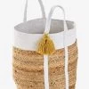 Panier En Jute Avec Fils Lurex Marguerite Blanc - Vertbaudet -Bébé Boutique panier en jute avec fils lurex marguerite