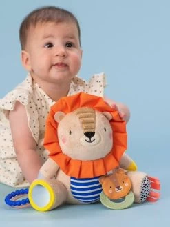 Peluche D'activités Lion - TAF TOYS Orange - Taf Toys -Bébé Boutique peluche dactivites lion taf toys 2