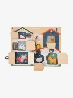 Planche à Verrous En Bois FSC® Multicolore - Vertbaudet -Bébé Boutique planche a verrous en bois fsc 1