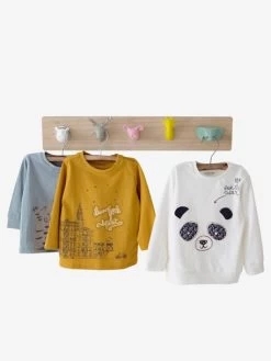 Porte-manteau Avec Patères Z'animo Bois/multicolore - Vertbaudet -Bébé Boutique porte manteau avec pateres zanimo 3