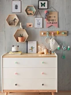 Porte-manteau Avec Patères Z'animo Bois/multicolore - Vertbaudet -Bébé Boutique porte manteau avec pateres zanimo 4