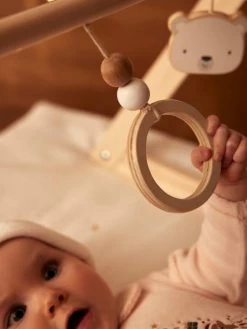 Portique D'éveil Base Triangle En Bois FSC® Beige - Vertbaudet -Bébé Boutique portique deveil base triangle en bois fsc 2