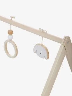 Portique D'éveil Base Triangle En Bois FSC® Beige - Vertbaudet -Bébé Boutique portique deveil base triangle en bois fsc 5