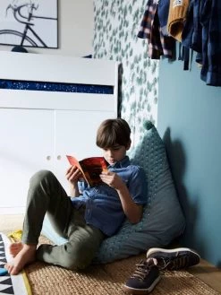 Pouf Poire Palmettes Vert - Vertbaudet -Bébé Boutique pouf poire palmettes 2