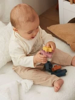 Pyramide D'étoiles à Empiler En Silicone Multicolor - Vertbaudet -Bébé Boutique pyramide detoiles a empiler en silicone 2