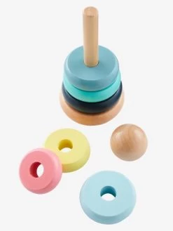 Pyramide D'éveil En Bois FSC® Multicolore - Vertbaudet -Bébé Boutique pyramide deveil en bois fsc 1