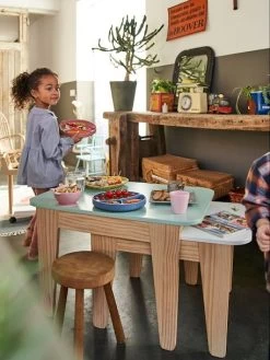 Tables Gigognes Gris Vert/bois + Blanc/bois - Vertbaudet -Bébé Boutique tables gigognes 5