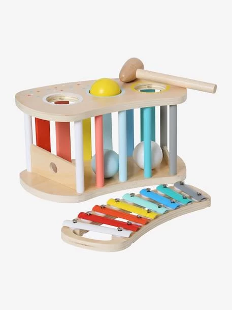 Tap Tap Xylophone 2 En 1 En Bois FSC® Multicolore - Vertbaudet 4 Tap Tap Xylophone 2 En 1 En Bois FSC® Multicolore - Vertbaudet – Image 2