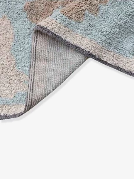 Tapis Coton Lavable Mappemonde LORENA CANALS Bleu Ciel - Lorena Canals 7 Tapis Coton Lavable Mappemonde LORENA CANALS Bleu Ciel - Lorena Canals – Image 5