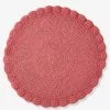 Tapis Crochet Vieux Rose - Vertbaudet -Bébé Boutique tapis crochet