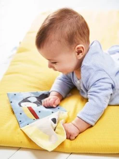 Tapis D'éveil En Lange Sans Arche Tropik Moutarde - Vertbaudet -Bébé Boutique tapis deveil en lange sans arche tropik 3