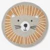 Tapis Rond Lavable Lion Gris / Orange - Vertbaudet -Bébé Boutique tapis rond lavable lion