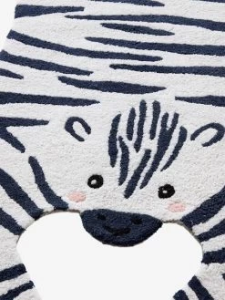 Tapis Zèbre Blanc / Noir - Vertbaudet -Bébé Boutique tapis zebre 2