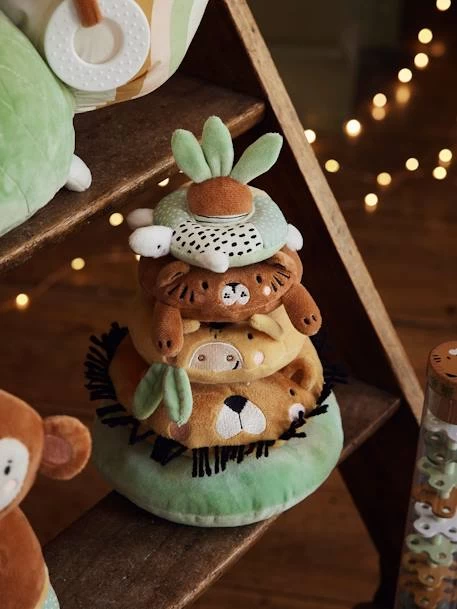 Tour à Empiler En Tissu TANZANIE Multicolore - Vertbaudet 6 Tour à Empiler En Tissu TANZANIE Multicolore - Vertbaudet – Image 4