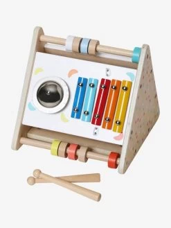 Triangle D'activités Musicales En Bois FSC® Beige - Vertbaudet -Bébé Boutique triangle dactivites musicales en bois fsc 4