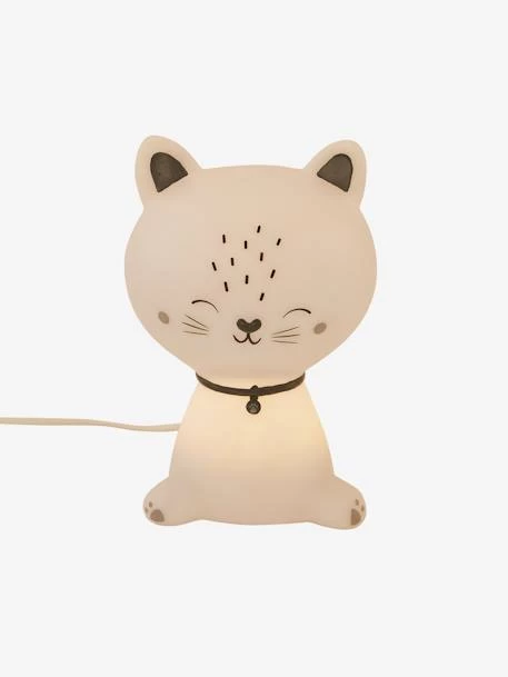 Veilleuse Moustachat Blanc / Bleu - Vertbaudet 4 Veilleuse Moustachat Blanc / Bleu - Vertbaudet – Image 2